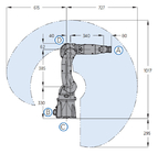 Industrial 6 Axis Yaskawa Robot Arm Arc Welding Machine And Mig Welding Torch