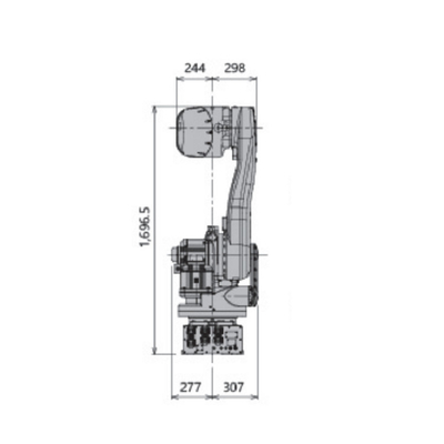 Kawasaki Robot RD080N Cnc 6 Axis Robotic Arm For Palletizing مع حمولة 80 كجم