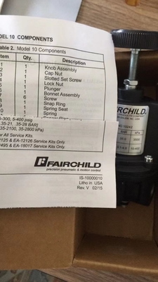 Rotork Fairchild Model 10 Series منظم دقيق هوائي لمشغل جسم Fisher Valve