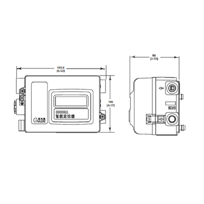 Gulde Valve Positioner سعر 3800SA جهاز تحديد الموضع الذكي مع 5100 صمام تحكم