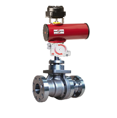 صمام التحكم KOSO 300W مع مشغل هوائي RC Rotork Flowserve 3200MD Positioner