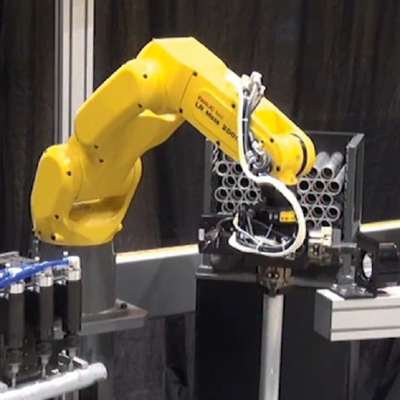 Fanuc LR Mate 200iD / 7L الحمولة 7 كجم تصل إلى 911mm روبوت صغير لتسليم / لحام