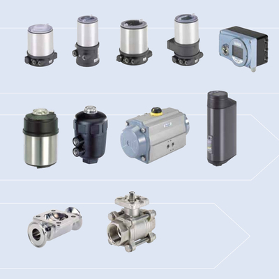 المشغل الهوائي Burkert نوع 3004 20 إلى 100Nm دوار كهربائي