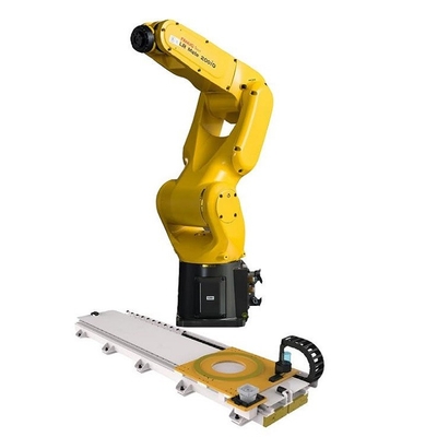 Fanuc Palletizing Robot Arm LRMate-200iD 6 محاور تصل إلى 717 مم مع سكة ​​روبوت GBS