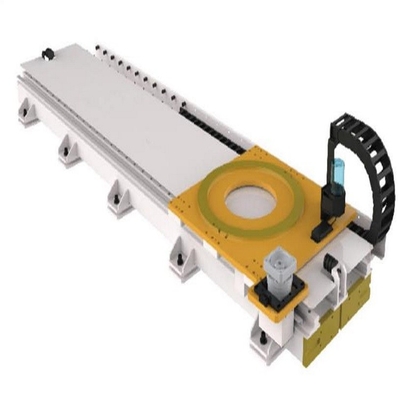 5 Axis Fanuc Palletizing Robot Industrial M-410iB / 140H مع GBS Robot Rail