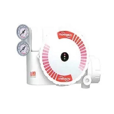 صمام تحكم هوائي باللونين الأبيض والأحمر مزود بمحرك Flowserve Positioner UAS Logix 3200 MD oner