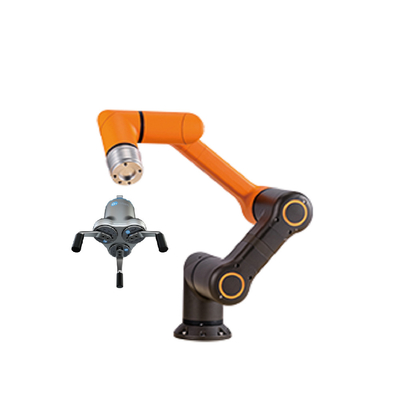 HCR-3A ذراع روبوت تعاوني مع نظام رؤية Onrobot Gripper Hanwha 6 Axis Cobot Palletizer