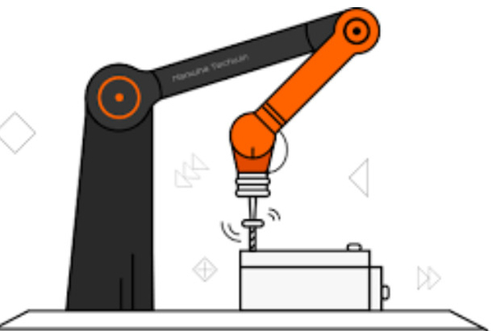 Hanwha HCR-5A 6 محور ذراع روبوت صغير مناور اختيار ووضع ذراع روبوت لشد الروبوت