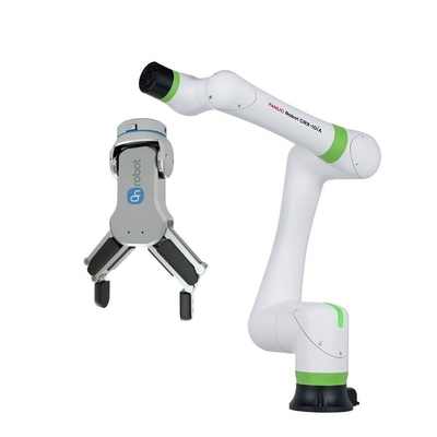 FANUC Pick and Place cobot CRX-10iA روبوت تعاوني مع مقبض روبوت onrobot RG2 RG6
