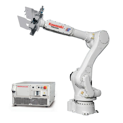 Kawasaki 6 Axis Robot Arm RS080 مع القابض للتعامل مع تقطيع تغذية المنصات