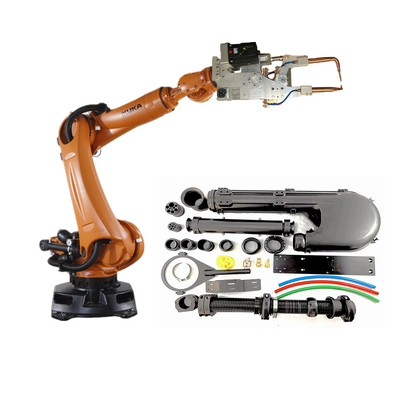 KR 360 R2830 روبوت عالمي مع مسدس لحام نقطي KUKA ذراع روبوت صناعي