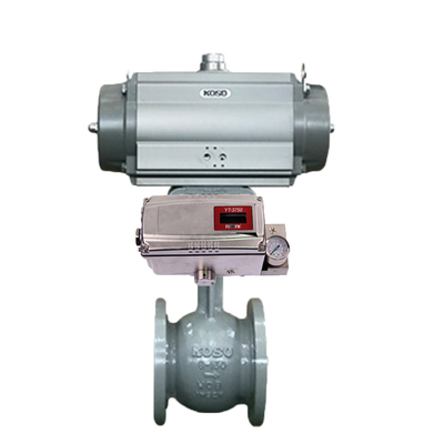 صمام التحكم KOSO 220C Globe Valves مع مشغل هوائي من النوع 6400RB 6500RA 7300RB مع محدد موضع الصمام YT-3300