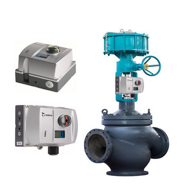 صمام التحكم الصيني مع جهاز تحديد المواقع الهوائي DN900 Neles Valve Positioner and Actuator