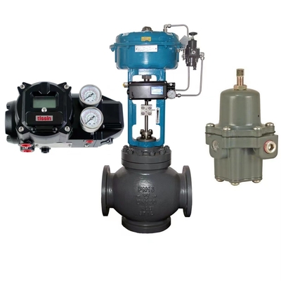 Tissin TS900 Smart Valve Positioner مع صمام هوائي وصمام فيشر فيشر 67CFR لخفض الضغط