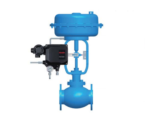 Tissin TS600R E-P Positioner مع صمام التحكم Chuan Yi الصيني وصمام تخفيض الضغط Fisher 67CFR