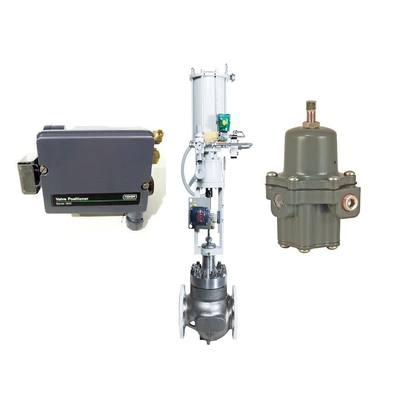 صمام التحكم في التدفق الهوائي Chuanyi مع Positioner Fisher 3661 Valve Positioner و 67CFR Filter Regulator