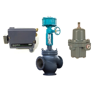 صمام التحكم في التدفق الهوائي Chuanyi مع Positioner Fisher 3661 Valve Positioner و 67CFR Filter Regulator