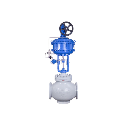 صمام التحكم في التدفق مع Flowserve 3200MD Valve Positioner ASCO 551 صمام الملف اللولبي 67CFR منظم مرشح