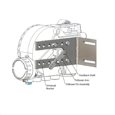 Wuzhong Globe Valve مع Flowserve 3200MD Valve Positioner Fisher 67CFR Filter Regulator