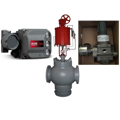 صمام التحكم الهوائي مع موقف FISHER DVC6200 موقف الصمام الذكي ومحرك الهوائي الخطي