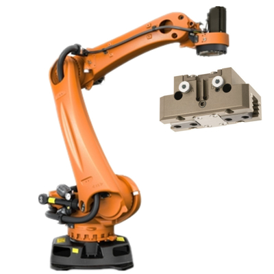 KR 120 R3200 PA Kuka 6 محور ذراع الروبوت الصناعي مع CNGBS Gripper OEM كمعدات معالجة المواد