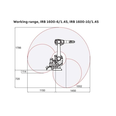 ABB الذراع الروبوتية 6 محور IRB 1600-10/1.45 مع CNGBS روبوت العقدة للروبوت التعامل الآلي