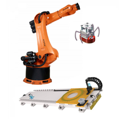 KUKA KR 360 R2830 الذراع الروبوتية الحمولة 360kg مع خط التجميع CNGBS لتجميع المحرك كقطعة ووضع آلة