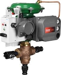 صمام التحكم الصيني وصمام التحكم سامسون مع جهاز تحديد المواقع الذكي الرقمي Fisher DVC6200 مع ردود الفعل