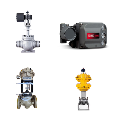 صمام التحكم الهوائي مع موقف FISHER DVC6200 موقف الصمام الذكي ومحرك الهوائي الخطي
