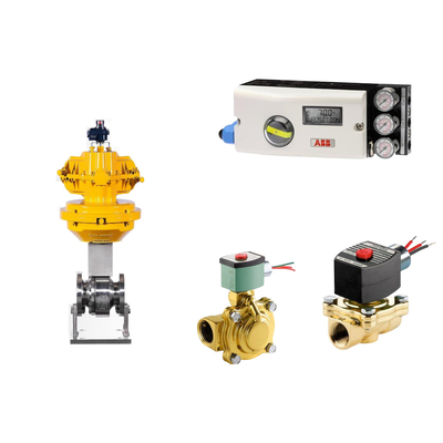 صمام التحكم الهوائي مع ABB TZIDC-200 موقف وEMERSON ASCO210 صمامات سولينويد 2 طريق