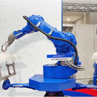 طلاء 6 محور الذراع الروبوتية ياسكاوا MPX2600 مع محطة تنظيف بندقية CNGBS للروبوت الطلاء