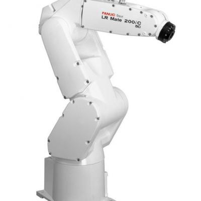 FANUC LR Mate 200iD 6 محور ذراع الروبوت الصناعي مع عقدة CNGBS لتجميع المحرك