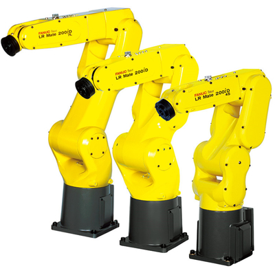 FANUC LR Mate 200iD 6 محور ذراع الروبوت الصناعي مع عقدة CNGBS لتجميع المحرك