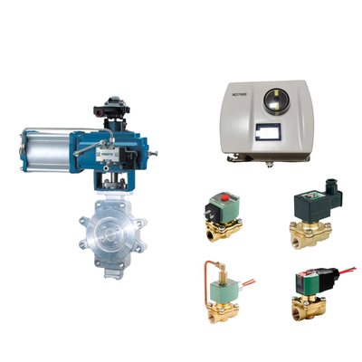 صمام التحكم الهوائي مع Neles ND7000 موقف الصمام الذكي مع صمام Asco Solenoid كمورد صمام Sto