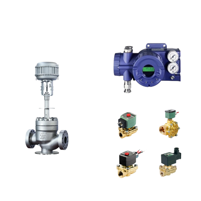 صمام التحكم الهوائي الصيني مع جهاز تحديد موقع الصمام الذكي الأصلي Foxboro SRD960 وصمام Asco Solenoid
