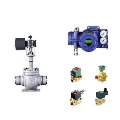 صمام التحكم الهوائي الصيني مع جهاز تحديد موقع الصمام الذكي الأصلي Foxboro SRD960 وصمام Asco Solenoid
