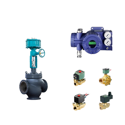 صمام التحكم الهوائي الصيني مع جهاز تحديد موقع الصمام الذكي الأصلي Foxboro SRD960 وصمام Asco Solenoid