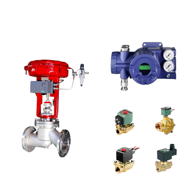صمام التحكم الهوائي الصيني مع جهاز تحديد موقع الصمام الذكي الأصلي Foxboro SRD960 وصمام Asco Solenoid