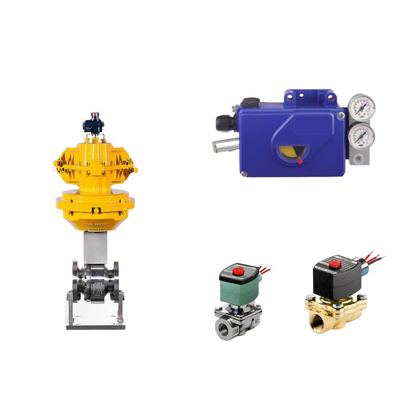 صمام التحكم الهوائي الصيني مع موقف الصمام الذكي الأصلي Foxboro SRI990 وصمام ASCO Solenoid