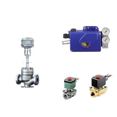 صمام التحكم الهوائي الصيني مع موقف الصمام الذكي الأصلي Foxboro SRI990 وصمام ASCO Solenoid