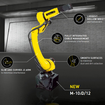 روبوت FANUC M-10iD/12 روبوت صناعي مع 6 محاور للتعامل مع المواد