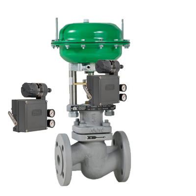 صمام التحكم مع FISHER 3582I DVC6200 موقف الصمام مع الحجاب الثنائي المقاوم لدرجات الحرارة العالية في المخزون