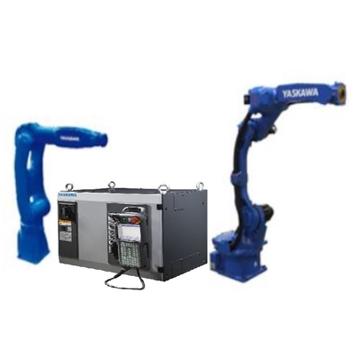 6 محور الذراع الروبوتية ياسكاوا GP12 مع CNGBS رأس طحن والسياج للروبوتات طحن CNC