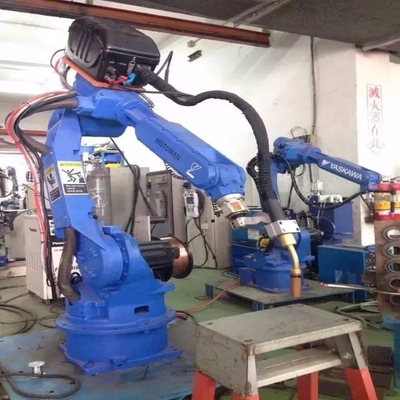 6 محور الذراع الروبوتية ياسكاوا GP12 مع CNGBS رأس طحن والسياج للروبوتات طحن CNC