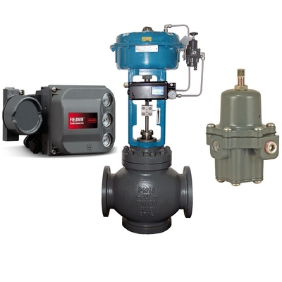 صمام التحكم DVC6200 Fisher Positioner 67C صمام خفض الضغط وصمام ASCO Solenoid