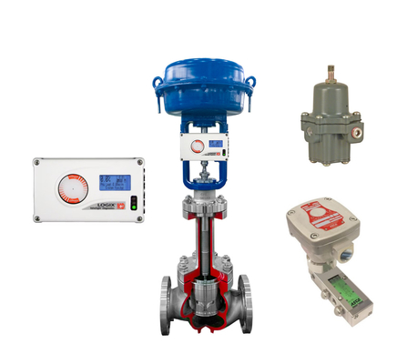 صمام التحكم الهوائي مع Flowserve Logix 520MD Positioner للتحكم في الصمام Smart Digital Flowserve Valve Positioner