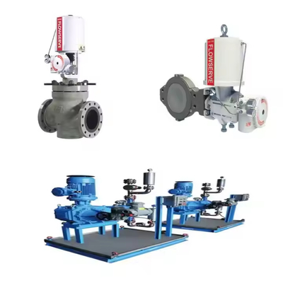 صمام التحكم في الضغط العالي مع Flowserve Logix 3200MD HART الرقمي وموضع EMERSON ASCO210 صمام سولينويد 2 طريق