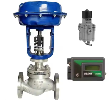 موقف الصمام Fisher DVC2000 مع صمام منظم الضغط 67CFR-224 EMERSON