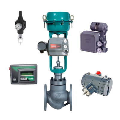 صمام التحكم الصيني مجهز بـ Fisher DVC6200 DVC2000 DVC7k DVC510si جهاز تحديد موقع الصمام الذكي وصمام ASCO