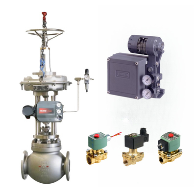 صمام التحكم الصيني مجهز بـ Fisher DVC6200 DVC2000 DVC7k DVC510si جهاز تحديد موقع الصمام الذكي وصمام ASCO